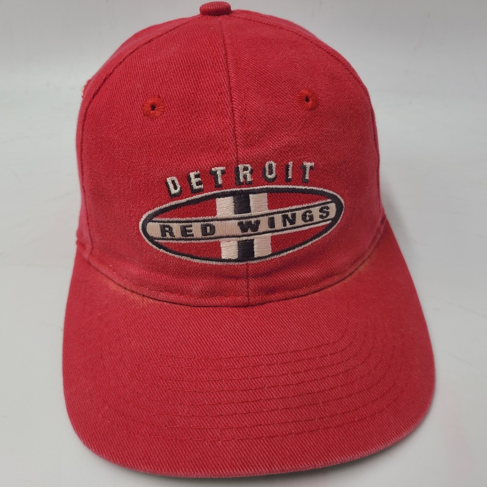 Vintage Detroit Red Wings Hat Snapback (Fits Small) Sports Specialties *READ*